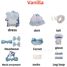 Load image into Gallery viewer, Anime Game Nekopara Vanilla Chocola Cosplay Costume Nekomimi Paradise Wig Printing Maid Attire Woman Sexy Kawaii Carnival Suit