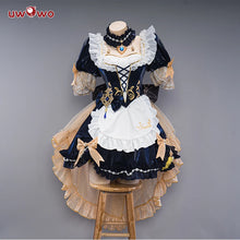 Load image into Gallery viewer, LAST BATCH UWOWO Exclusive Navia Cosplay Genshin Impact Fanart Navia Maid Cosplay Costume with Bow Maid Dress Halloween Costumes