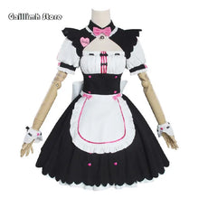Load image into Gallery viewer, Vanilla Cosplay Costume In Stock Maid Dress Maid Outfit NEKOPARA Chocola Vanilla OVA Maid Game Uniform Cat Neko Girl Women