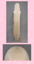 Load image into Gallery viewer, UWOWO Chii Cosplay Wig Anime/Mangaa Lolita Pink Bow Clamp Chii Wig Light Yellow Long Hair Halloween Wigs