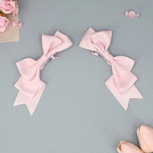 Load image into Gallery viewer, Kawaii Handmade Bow Hair Clips Anime Lolita Hairpins Cosplay Headwear JK Uniform Hair Accessory Xmas Gifts