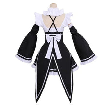 Load image into Gallery viewer, Anime Ram/Rem Lolita Maid Cosplay Costumes Vestido Re:zero Kara Hajimeru Isekai Seikatsu Halloween Costumes for Women Loli Dress