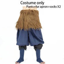 Load image into Gallery viewer, Anime Demon Hashibira Inosuke Cosplay Costume Slayer add Wigs Package Pants Fancy Kimetsu No Yaiba Dress Pants and Apron Masks