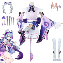 Load image into Gallery viewer, Yumemizuki Mizuki Cosplay Costume Wig for Game Genshin Impact Women Kimono Dress Women Role Play Outfits