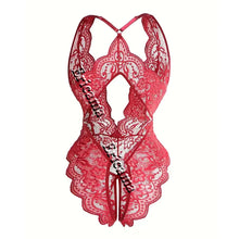 Load image into Gallery viewer, Transparent Sexy Lingerie For Women 18 Hot Erotic Underwear Sexy Costume Lace Open Crotch Lingerie Set Bodysuit Lingerie