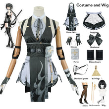 Load image into Gallery viewer, Wuthering Waves Rover Cosplay Costume Wig Female Uniform Earrings Bag Main Character Resonator Halloween Party for Women