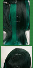 Load image into Gallery viewer, UWOWO Nefer Wig Game Genshin impact Nefer Cosplay Wig Short Hair Green Hair Halloween Wig