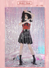 Load image into Gallery viewer, UWOWO Abyss Cosplay Needy Women Overdose Cosplay XS-3XL Black Leather Skirt Shirt Halloween Costumes Outfit Anime JK Uniform
