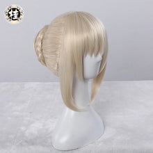 Load image into Gallery viewer, UWOWO Blake Saberr Cosplay Wig Anime Saber Alterr/Arturiaa Pendragon Alter Hair 35cm Gold Heat Resistant