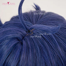 Load image into Gallery viewer, UWOWO Flins Wig Game Genshin impact Flins Cosplay Wig Kyryll Chudomirovich Flins Wig Long Hair Blue Hair Halloween Wig