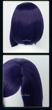 Load image into Gallery viewer, UWOWO Caitlyn Wig Game LOL: Caitlyn Arcane Commander Cosplay Wig Lace Wig High Quality Dark Blue Hair