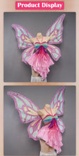 Load image into Gallery viewer, IN STOCK UWOWO Bloomm Enchantixx Flora Cosplay Costume Big Fairy Wings Cosplay Outfit Butterfly Fairy Women Wing