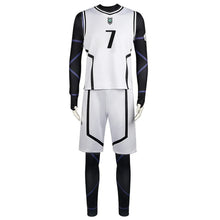 Load image into Gallery viewer, Anime Blue Lock Cosplay Nagi Seishiro Costume White Black Jersey Football Jumpsuit Bodysuit Halloween Carnival Party Clothes