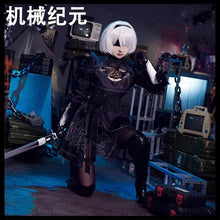 Load image into Gallery viewer, Anime Nier Automata Cosplay 9S Yorha 2B Cosplay Suit Male Women Outfit Wig Disguise Costume Plus Size Fancy Party Black Dress