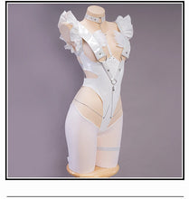 Load image into Gallery viewer, IN STOCK UWOWO 2D Le Malinn Cosplay with Ears Live Cosplay Rabbit Costume Bodysuit Outfit Onepiece For Girls Women
