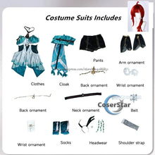 Load image into Gallery viewer, CoserStar-R Game Wuthering Waves WuWa Ciaccona Cosplay Costume Outfit Dress Carnival Halloween Party Role Play Wig Shoes