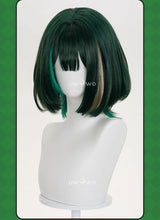 Load image into Gallery viewer, UWOWO Nefer Wig Game Genshin impact Nefer Cosplay Wig Short Hair Green Hair Halloween Wig