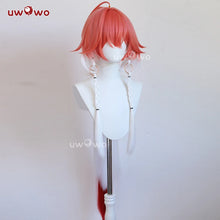 Load image into Gallery viewer, UWOWO Changli Wig Game Wuthering Waves Changli Cosplay Wig With Tonytail Long Hair Red and White