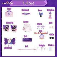 Load image into Gallery viewer, UWOWO Yumemizuki Mizuki Cosplay Collab Series: Game Genshin Impact Yumemizuki Mizuki Cosplay Costume With Fan