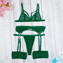 Load image into Gallery viewer, Pajamas Steel Lingerie Ring Lace Underwear Sleepwear Fashion Sexy Garter Erotic Porno Lingerie белье женское