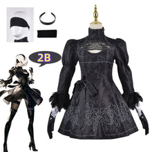 Load image into Gallery viewer, Nier Automata Cosplay Costume Yorha 2B sexy Outfit Games Suit Women Role Play Costumes Girls Halloween Party Fancy Dress