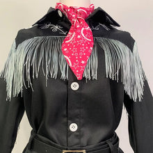 Load image into Gallery viewer, KEN Cosplay Costume with Hat Cowboy With Scarf Western Long Sleeve Fringe Shirt Halloween Cosplay For Mens B