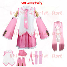 Load image into Gallery viewer, 2025 XS-3XL Full Set Pink Cherry Hatsune Miku Cosplay Costume Wig Headwear Prop Miku Cosplay Accessories Halloween Party Outfit
