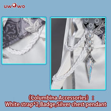 Load image into Gallery viewer, LAST BATCH UWOWO Genshin Impact Columbina Cosplay Costume Fatui Harbingers Damselette Snezhnaya Halloween Christmas Costumes