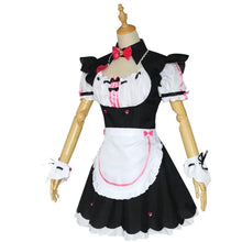 Load image into Gallery viewer, NEKOPARA Cosplay Chocola Vanilla Cosplay Maid Dress Women Girls Full Set Cute Lolita Halloween Party Outfits with Wig