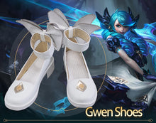 Load image into Gallery viewer, UWOWO Game LOL League of Legends Gwen Cosplay Shoes White Footwear