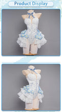 Load image into Gallery viewer, IN STOCK UWOWO Mikku Cosplay Costume Flower Fairy Dress Full Set Anime Cute Women White Bunny Jumpsuit Halloween Costumes