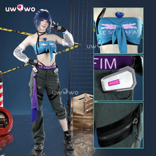 Load image into Gallery viewer, UWOWO Collab Series: DVA Cosplay Game Overwatchh 2 x LEe SSERAFIMm Fearlesss DVA Cosplay Costume XS-XXL Halloween Costume