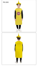 Load image into Gallery viewer, Cosplay French Fries Costumes for Kids Cos Snack Ketchup Tomato Paste Chocolates Butter Sauce Mustard Clothing Halloween Costume