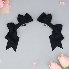 Load image into Gallery viewer, Kawaii Handmade Bow Hair Clips Anime Lolita Hairpins Cosplay Headwear JK Uniform Hair Accessory Xmas Gifts