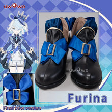 Load image into Gallery viewer, UWOWO Furina Cosplay Shoes Game Genshin Impact Furina Boots Focalors Hydro Archon Fontaine Rococo Style Cospaly Shoes