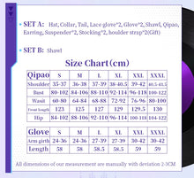 Load image into Gallery viewer, IN STOCK UWOWO Cheshiree Cosplay Game Azur Lanee Cheshiree Cait Sith Crooner Gown Cosplay Costume with shawl Halloween Costume