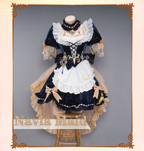 Load image into Gallery viewer, LAST BATCH UWOWO Exclusive Navia Cosplay Genshin Impact Fanart Navia Maid Cosplay Costume with Bow Maid Dress Halloween Costumes