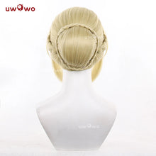 Load image into Gallery viewer, UWOWO Evelyn Wig Game Zenless Zone Zero / ZZZ Evelyn Chevalier Cosplay Wig Yellow Gold Hair Halloween Wig