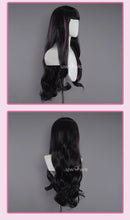 Load image into Gallery viewer, IN STOCK UWOWO Draculauraa Wig Little Devil Cosplay With Cape Wig Black and Pink 75CM Long Hair Heat Resistant Halloween Wig