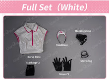 Load image into Gallery viewer, IN STOCK UWOWO Powerr/Makimaa Succubus Cosplay Costume Cosplay Powerr Makimaa Nurse Uniform Bodysuit Devil Halloween