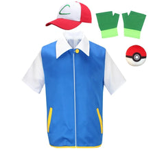 Load image into Gallery viewer, Boy and girl cosplay pet sprites cosplay Pok é mon Ash Halloween cosplay new cool costumes new