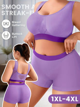 Load image into Gallery viewer, 1sET Women's lingerie set Plus Size Bralette Seamless Bra Comfortable Breathable Sports Bra Stretch Fabric Boxers