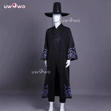 Load image into Gallery viewer, UWOWO Saja Boys Cosplay Collab Series: Kpop Huntrix Saja Boys ‘You Idol’ Jinu Black Cosplay Costume XS-3XL Halloween Costume