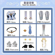 Load image into Gallery viewer, Genshin Impact Game Lumine Cosplay Costumes Halloween Carnival Party Clothes for Women Girls Cute Dress Suit Wig Full Sets