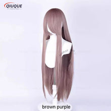 Load image into Gallery viewer, 73 Colors 100cm Long Straight Cosplay Wig Anime Compatible Universal Omopinenet Heat Resistant Synthetic Hair Wigs + Wig Cap