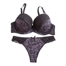 Load image into Gallery viewer, 2026 New Women Sexy Lace Underwear Set Push Up Embroidered Bra And Thong Plus Size 2 Piece Set Color Block Lingerie Suits