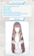Load image into Gallery viewer, IN STOCK UWOWO Game Honkai: Star Rail Cosplay Herta Cosplay Wig 50CM Long Gray-Pink Long Hair Heat Resistant