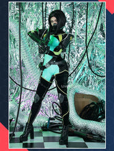 Load image into Gallery viewer, IN STOCK UWOWO Game Valorantt Viper Cosplay Costume with Face Mask Accessories Women Bodysuit Jumpsuit Halloween Costumes Suit