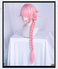 Load image into Gallery viewer, UWOWO Astolfoo Cosplay Wig 60cm Long Pink Braid Hair
