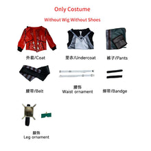Load image into Gallery viewer, Vi Acrane Cosplay Costume Game Arcane Vi Red Wig Leather Jacket Halloween Carnival Outfits Vi Shoes Boots
